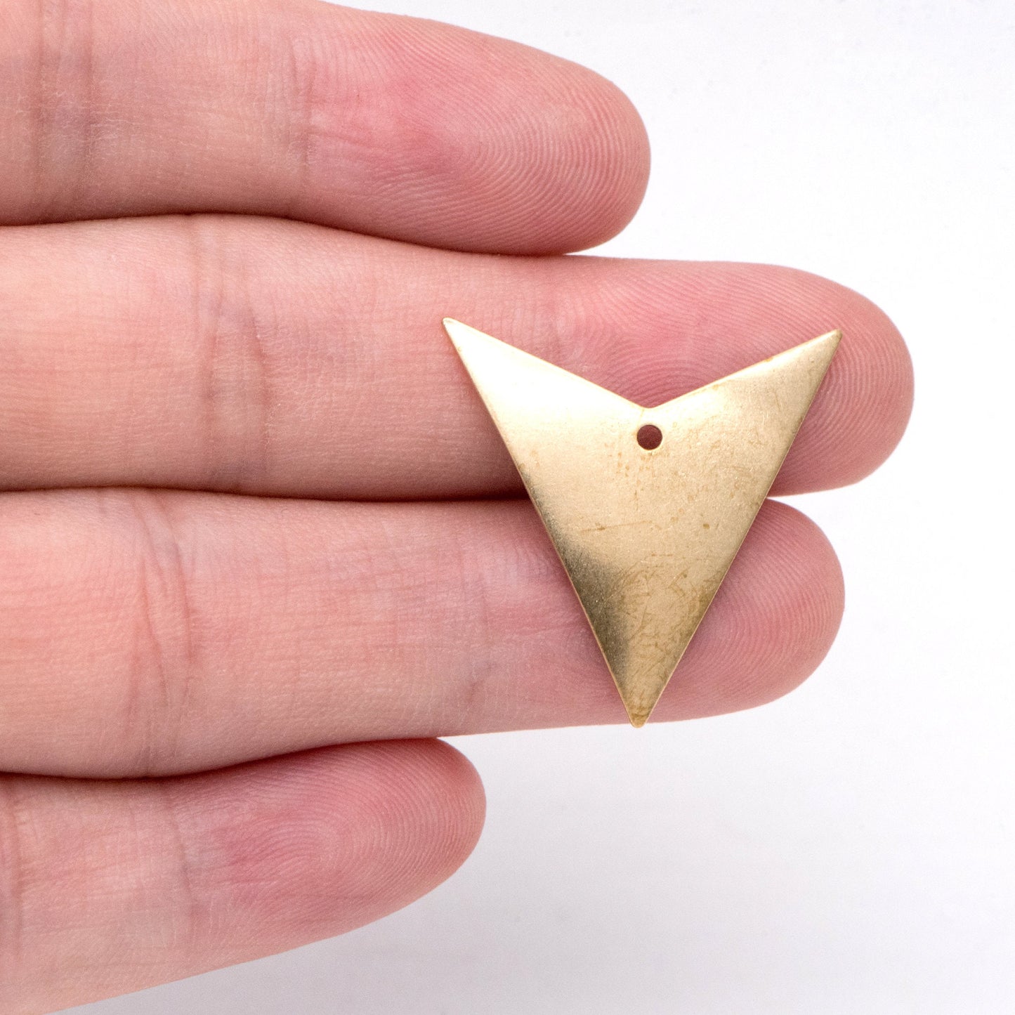 10pcs Raw Brass Arrow Charm Pendants, Brass Findings Wholesale (RB-297)