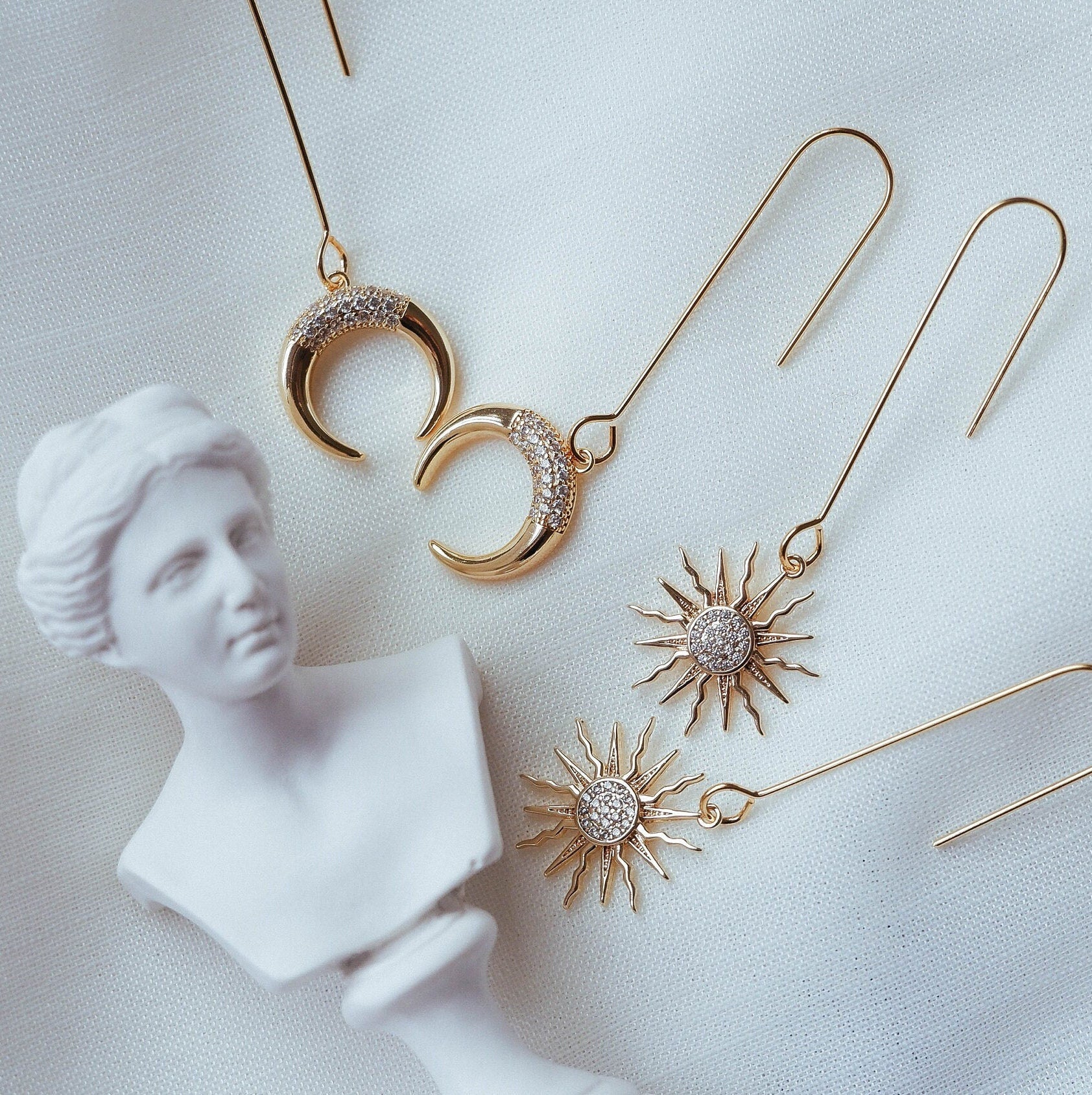 20pcs Gold/ Silver tone Ear Hooks 20/ 26/ 36mm, Gold/ Rhodium plated Brass Simple Earwires, DIY Earring Components Wholesale (GB-1253)