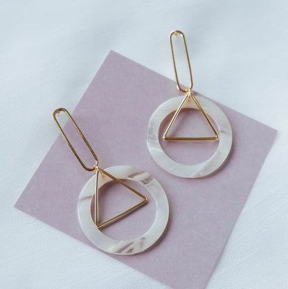 10pcs Long Oval Hoop Ear Posts, 18K Gold/ Rhodium plated Brass, Geometric Stud Earring, 20mm / 25mm, DIY Ear Wire Findings (GB-711)