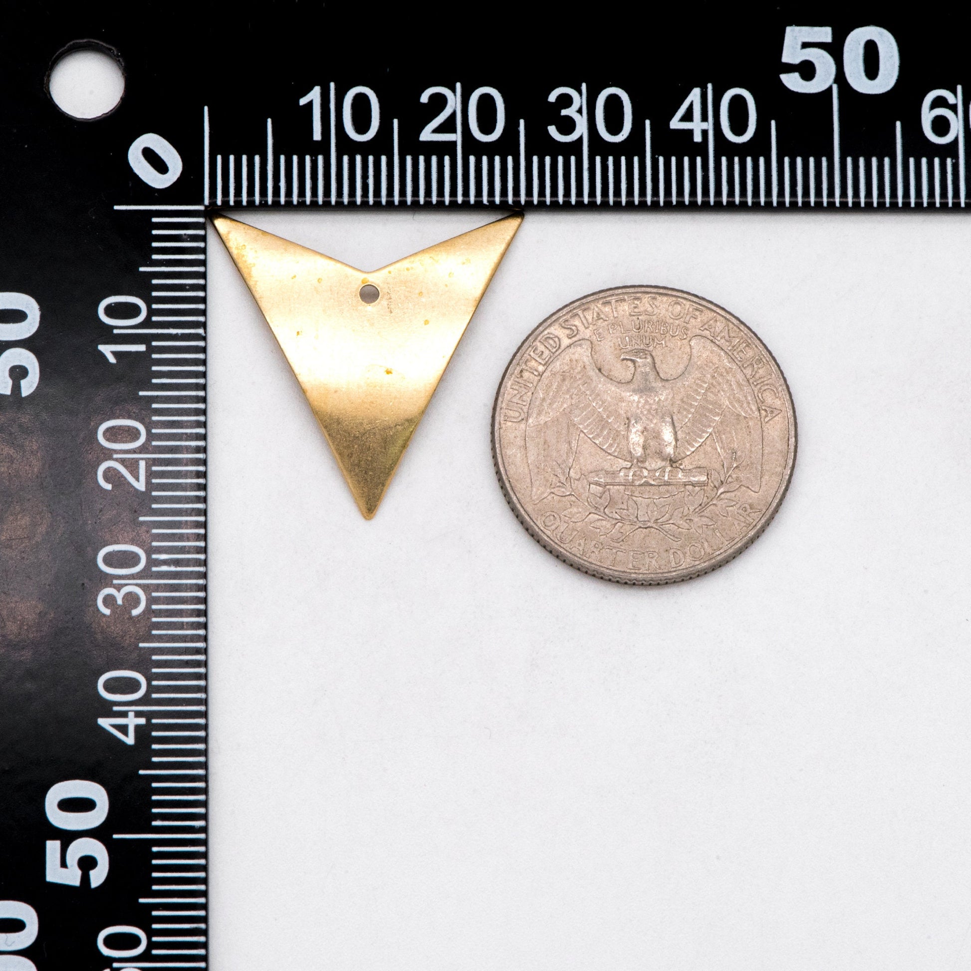 10pcs Raw Brass Arrow Charm Pendants, Brass Findings Wholesale (RB-297)