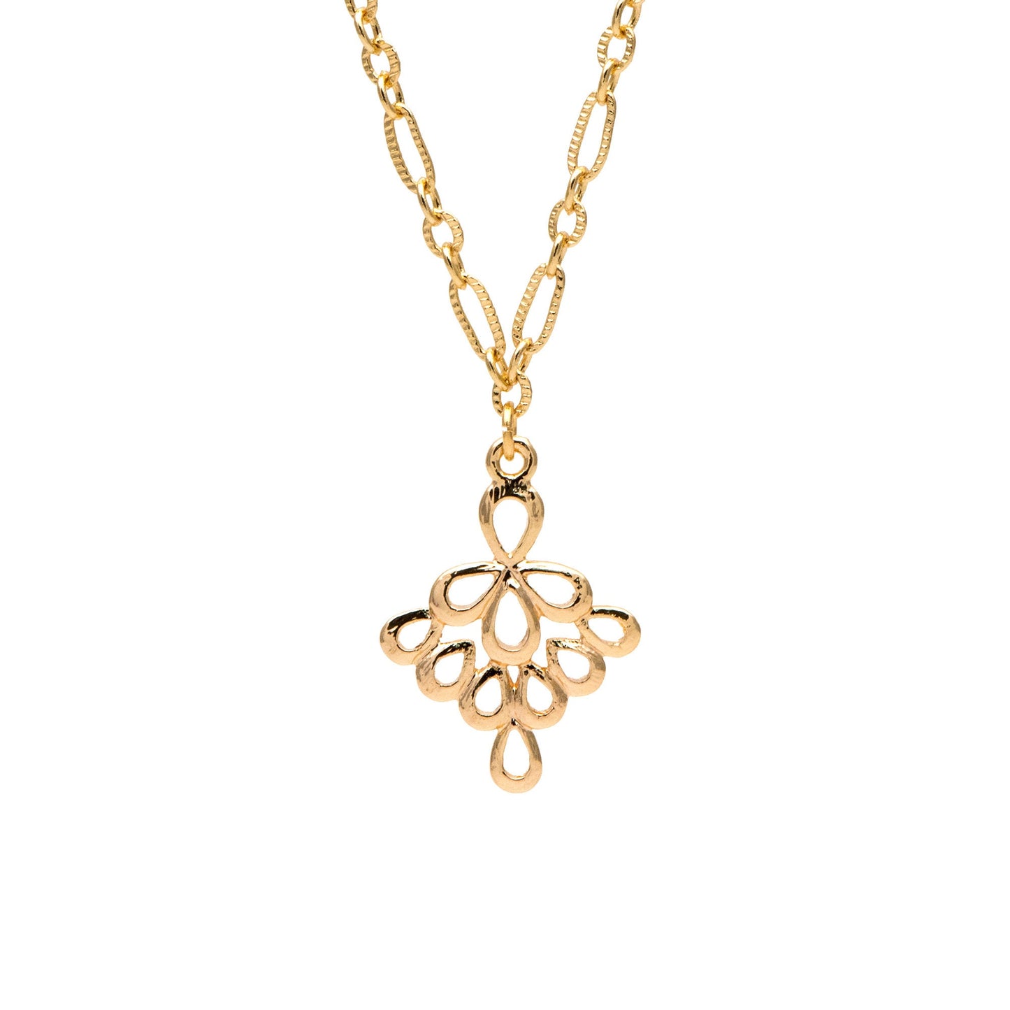 10pcs Gold plated Brass Charm Pendant Connectors 24mm, Lead Nickel Free (GB-061)