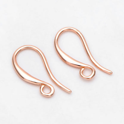 10pcs Gold/ Silver/ Rose Gold Ear Hooks, Ear Wires, French Hook Earrings, Earrings Findings (GB-3040-B)