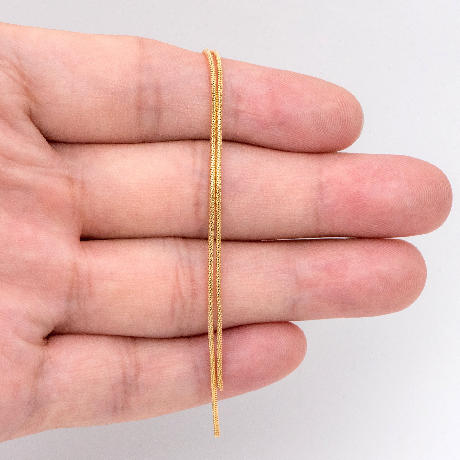 4pcs Gold Earring Charms 82mm, Gold plated Brass Chain Tassel Pendants, Long Chain Earwire Components (GB-3523-A)