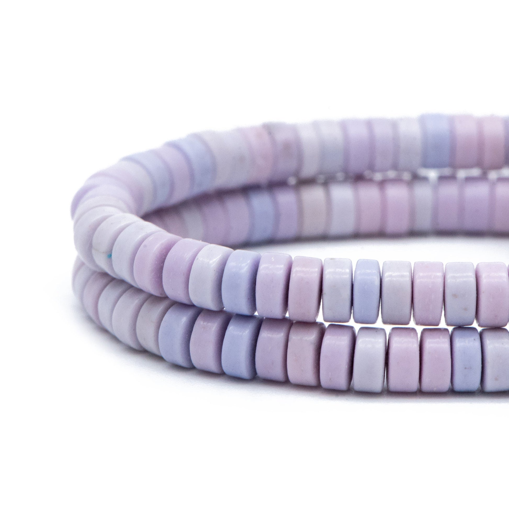 4x2mm Synthetic Turquoise Gemstone Beads, Heishi Tube Loose Beads, Flat Round Beads, 15"Strd (TR-024)