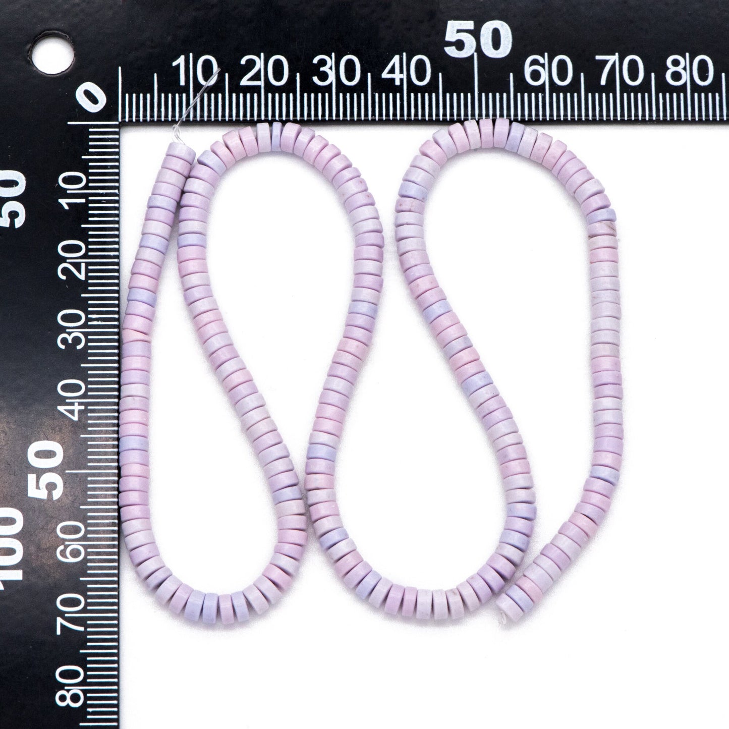 4x2mm Synthetic Turquoise Gemstone Beads, Heishi Tube Loose Beads, Flat Round Beads, 15"Strd (TR-024)