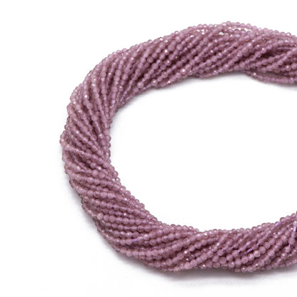 2mm-2.5mm faceted Colorful Micro Cat Eye Glass Beads, Small Faced beads, Bracelet Necklace DIY, Full 15 Inch Strands (TR-012)