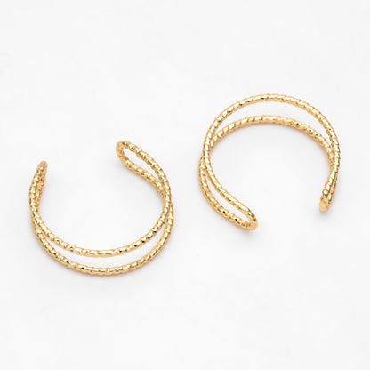 4pcs Double Band Gold/ Silver Ring, Adjustable Ring, Minimalist Ring, Stacking Ring, Wire Open Ring (#GB-3079)