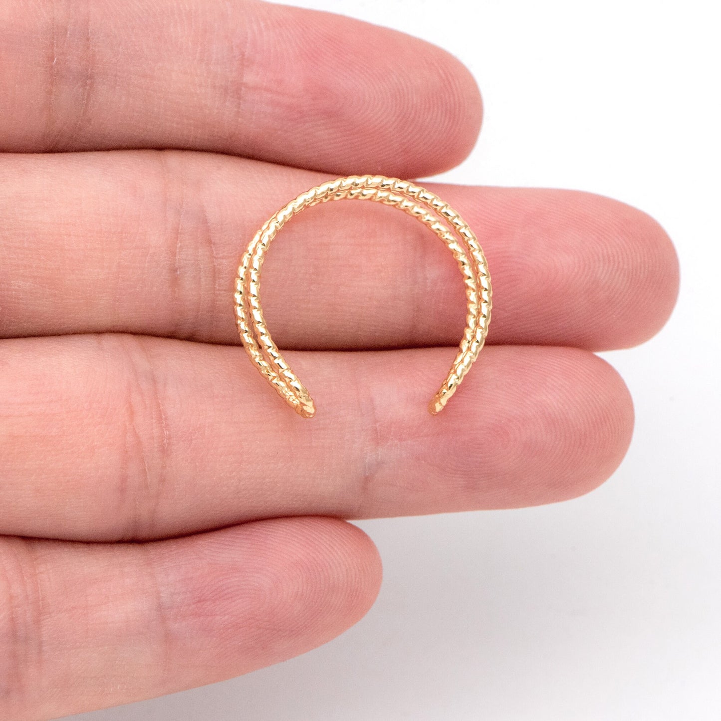 4pcs Double Band Gold/ Silver Ring, Adjustable Ring, Minimalist Ring, Stacking Ring, Wire Open Ring (#GB-3079)