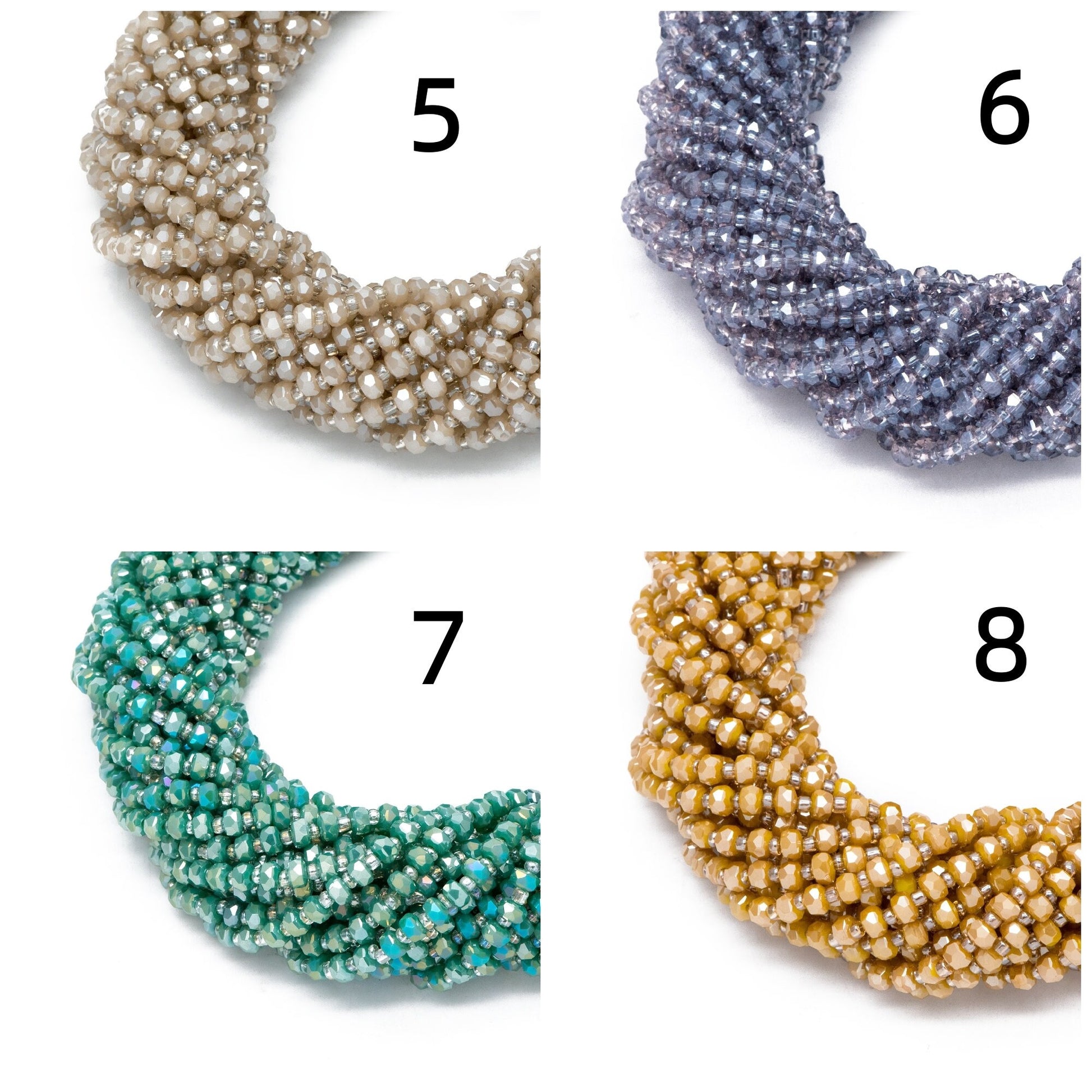 140pcs Faceted Crystal Rondelle Beads 4x3mm, Sparkly Glass Spacer Beads (TS-121)