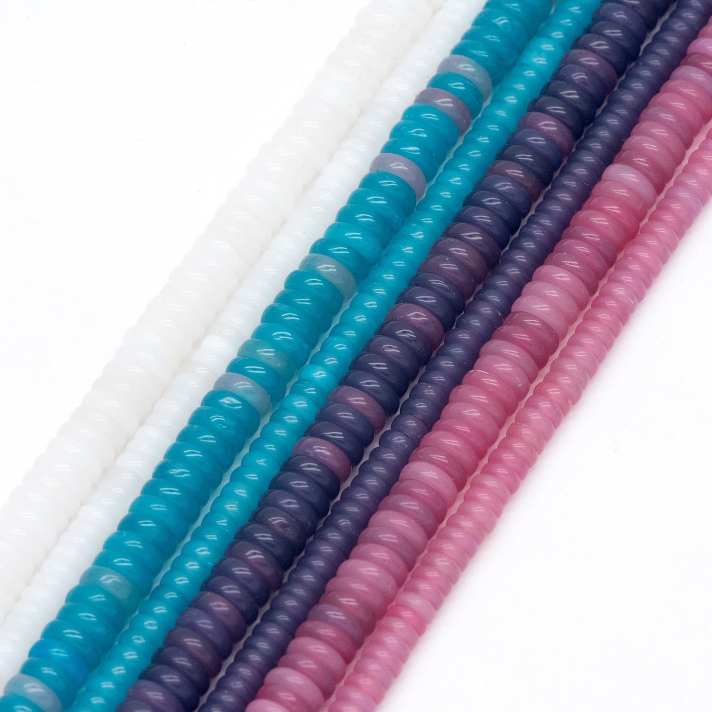 Jade Color Rondelle Beads, Spacer Beads,Heishi Beads, 2*4mm,2*6mm, 15 inches one strand (GM-039)