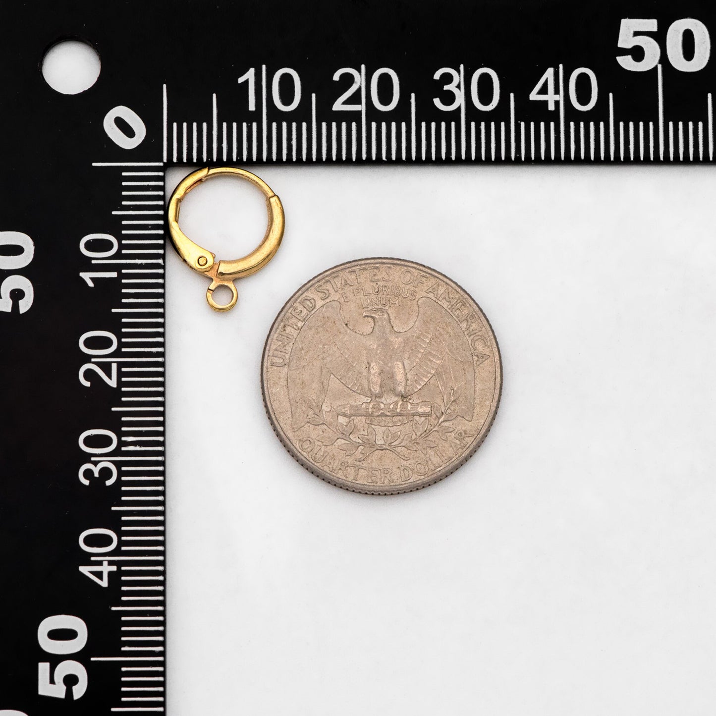 20pcs Raw Brass Round Leverback Earrings, Brass Ear Hooks (RB-312)