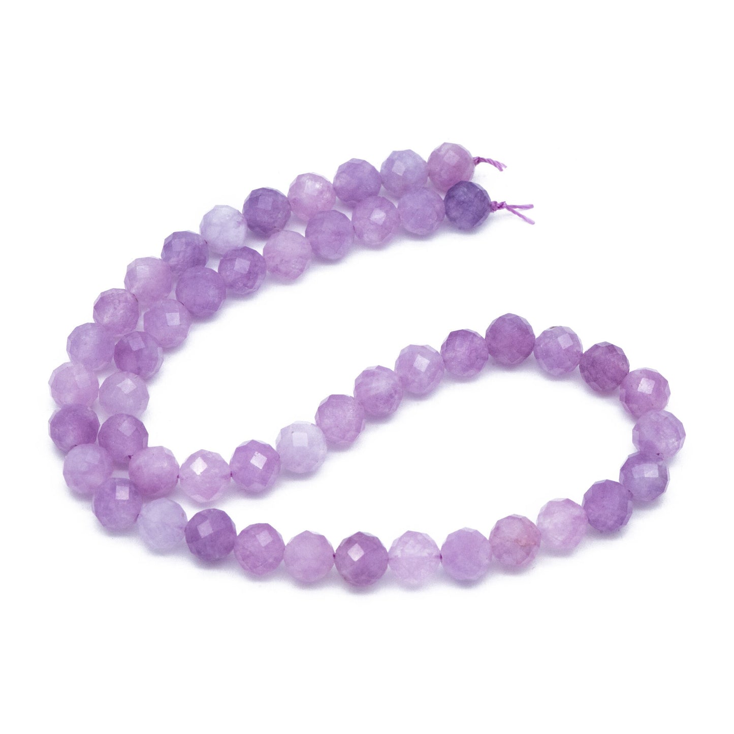 8mm Faceted Round Quartz Beads, Gemstone Beads, Full 15 inch strands (TR-025)