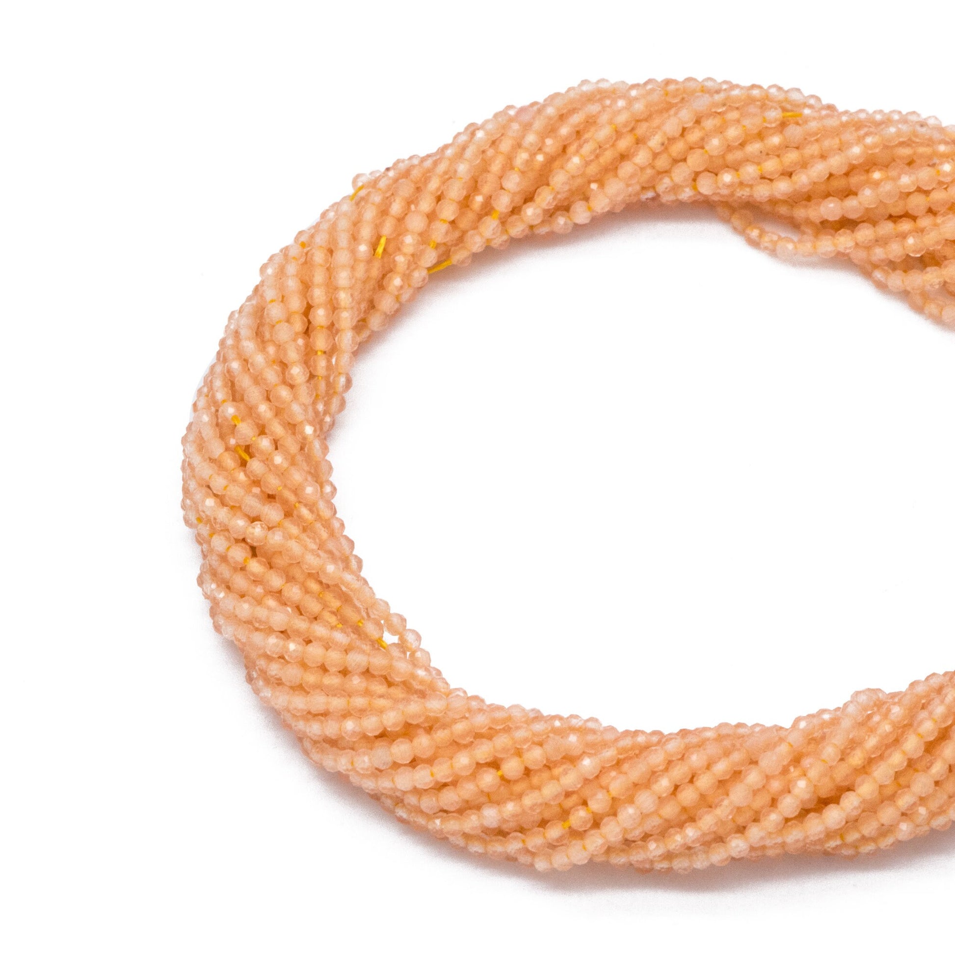 2mm-2.5mm faceted Colorful Micro Cat Eye Glass Beads, Small Faced beads, Bracelet Necklace DIY, Full 15 Inch Strands (TR-012)