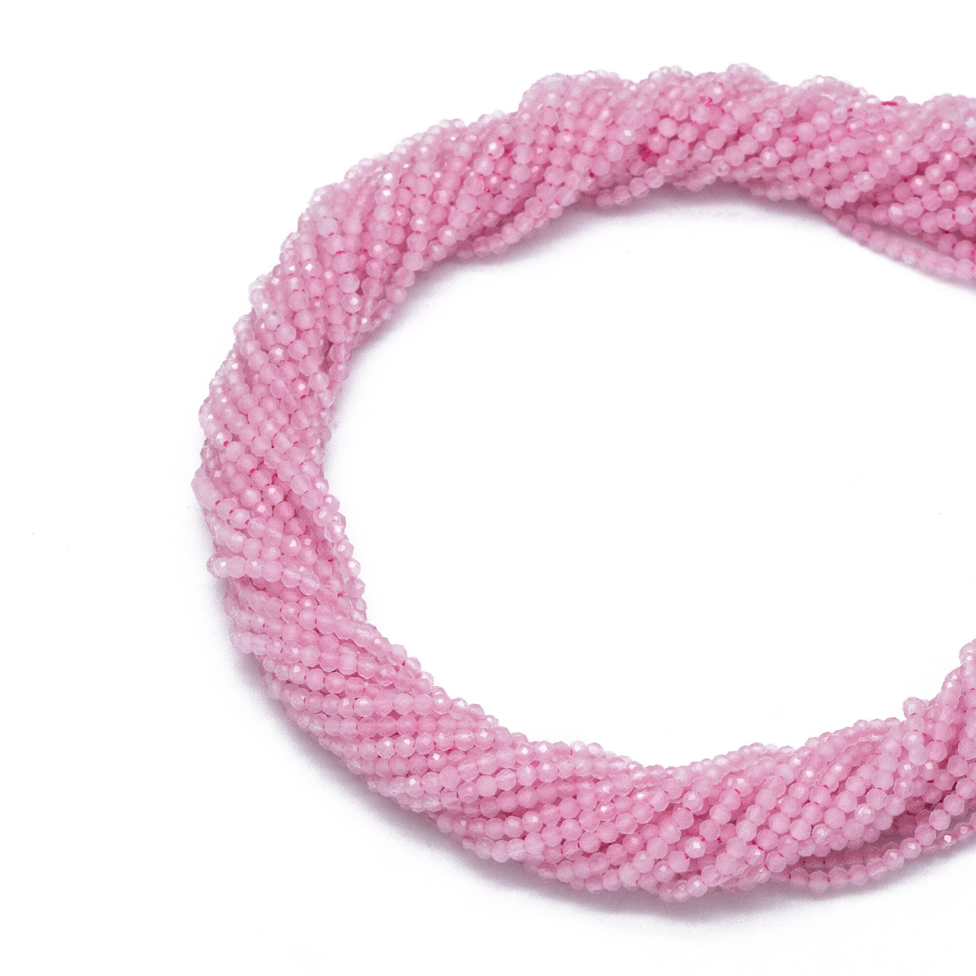 2mm-2.5mm faceted Colorful Micro Cat Eye Glass Beads, Small Faced beads, Bracelet Necklace DIY, Full 15 Inch Strands (TR-012)