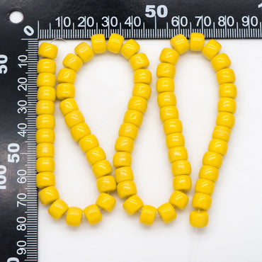 60pcs Smooth Cylinder Rondelle Glass Beads, 8x6mm, Candy Color Crystal Beads (GM-042)