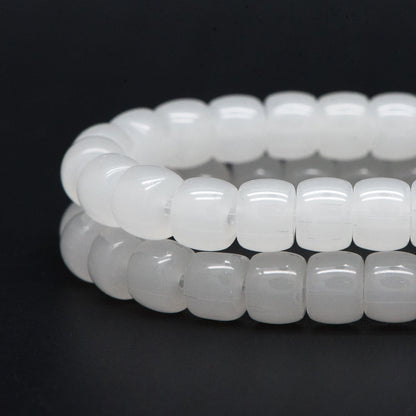 60pcs Smooth Cylinder Rondelle Glass Beads, 8x6mm, Candy Color Crystal Beads (GM-042)