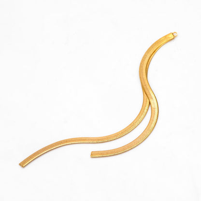 4pcs Gold Earring Charms 10cm, Gold plated Brass Chain Tassel Pendants, Earring Charm Pendants (GB-3523-C)