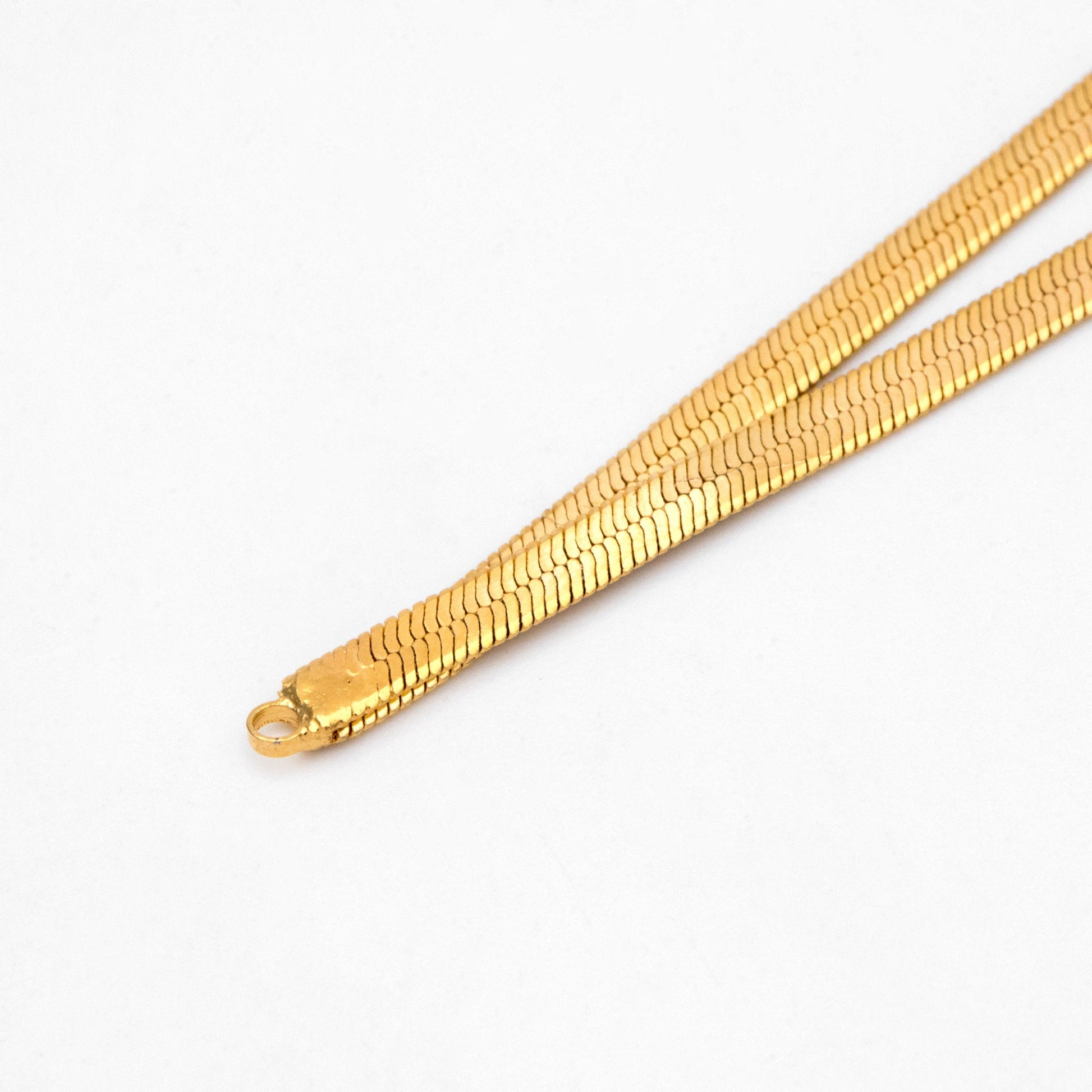 4pcs Gold Earring Charms 10cm, Gold plated Brass Chain Tassel Pendants, Earring Charm Pendants (GB-3523-C)