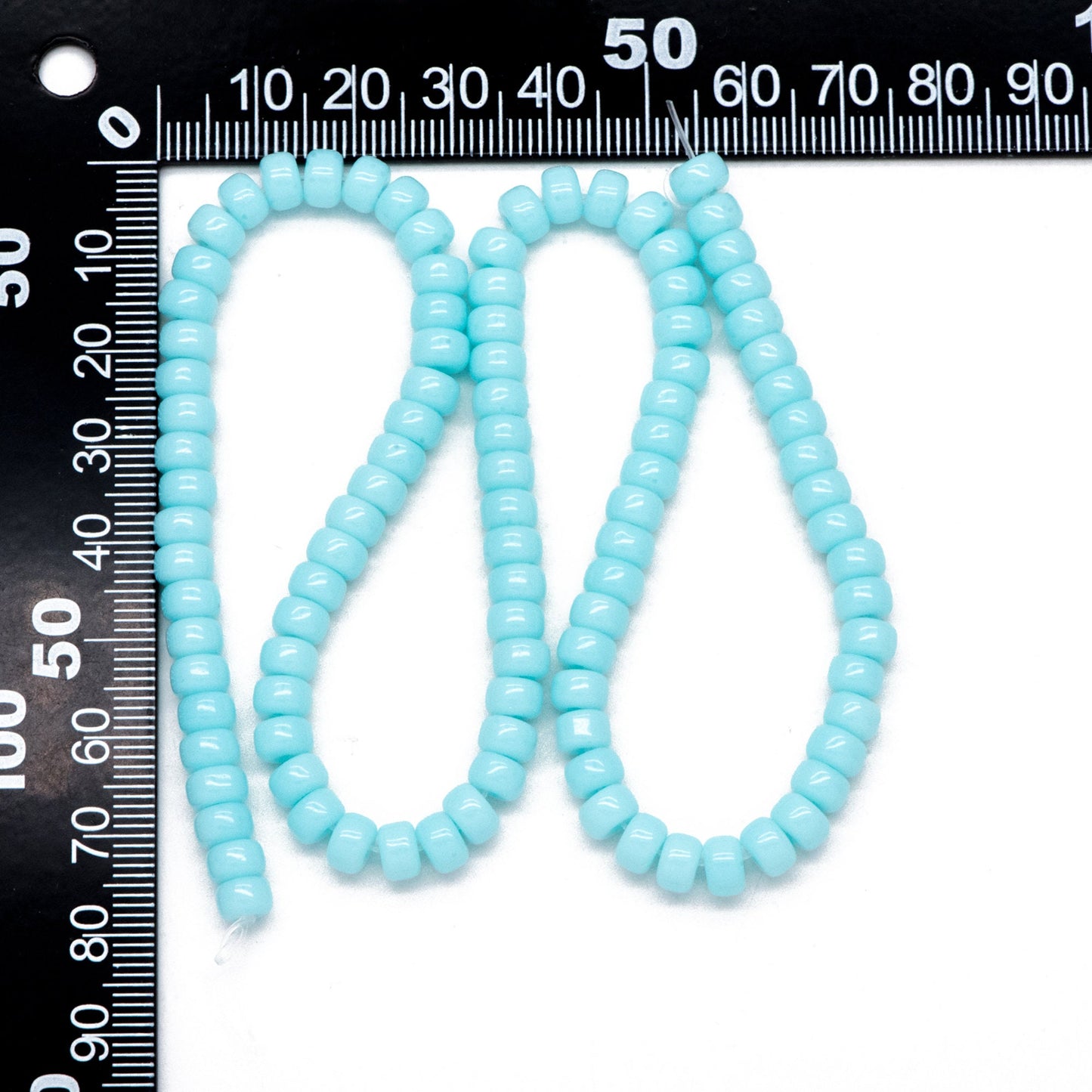 95pcs Smooth Rondelle Glass Beads, 6x4mm, Candy Color Crystal Beads (GM-044)