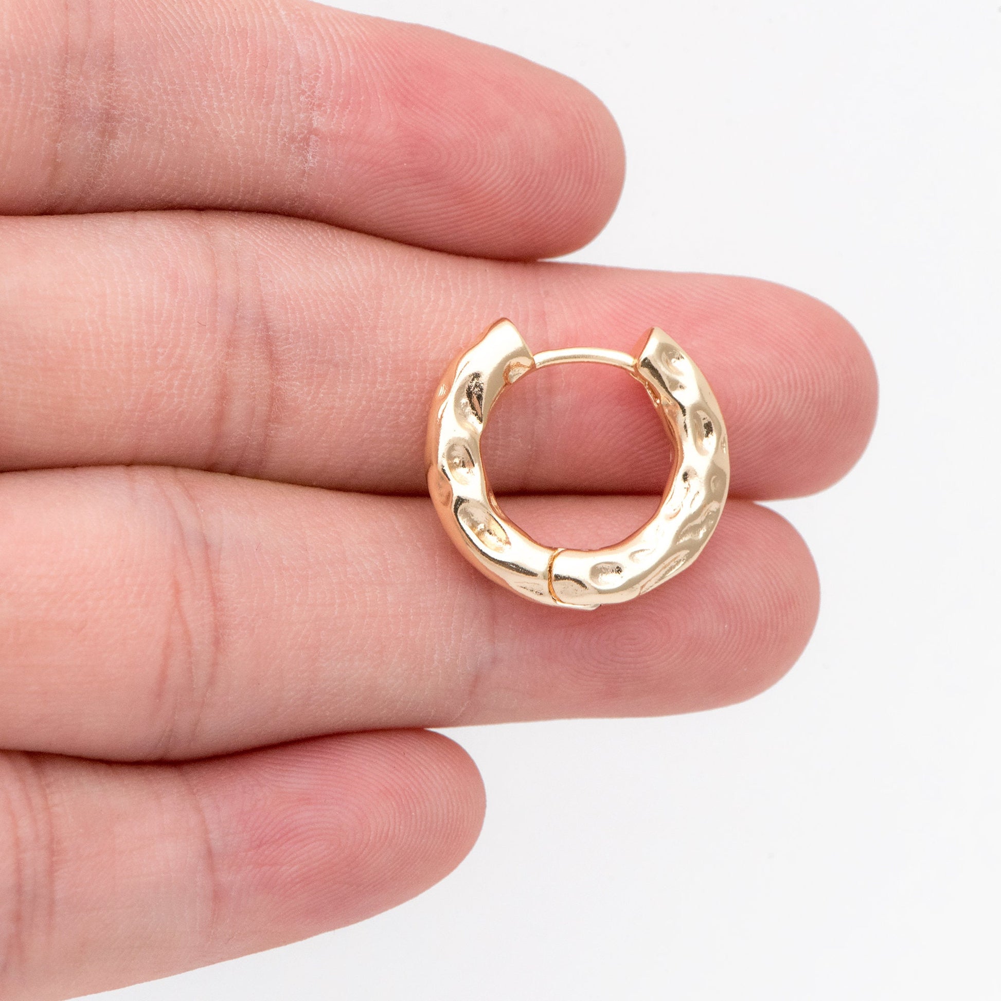 4pcs Gold Hoop Earrings, Gold Huggie Earrings, Gold Hoops, Huggies (GB-3267)