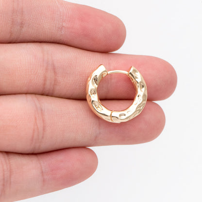 4pcs Gold Hoop Earrings, Gold Huggie Earrings, Gold Hoops, Huggies (GB-3267)