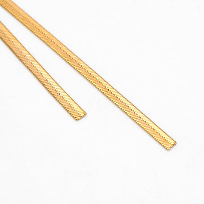 4pcs Gold Earring Charms 10cm, Gold plated Brass Chain Tassel Pendants, Earring Charm Pendants (GB-3523-C)