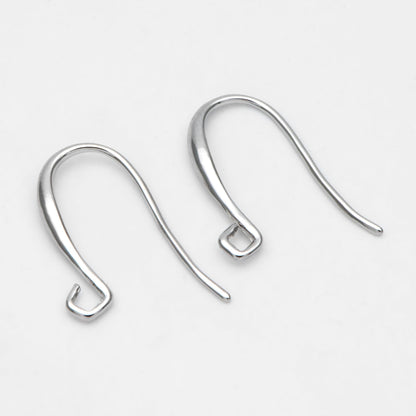 10pcs Gold/ Silver Ear Hooks, Ear Wires, French Hook Earrings, Simple Earrings, Earrings Findings (GB-3151)