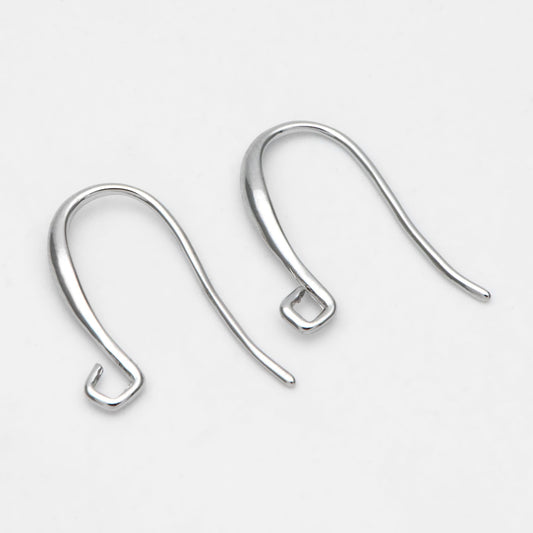 10pcs Gold/ Silver Ear Hooks, Ear Wires, French Hook Earrings, Simple Earrings, Earrings Findings (GB-3040-G)