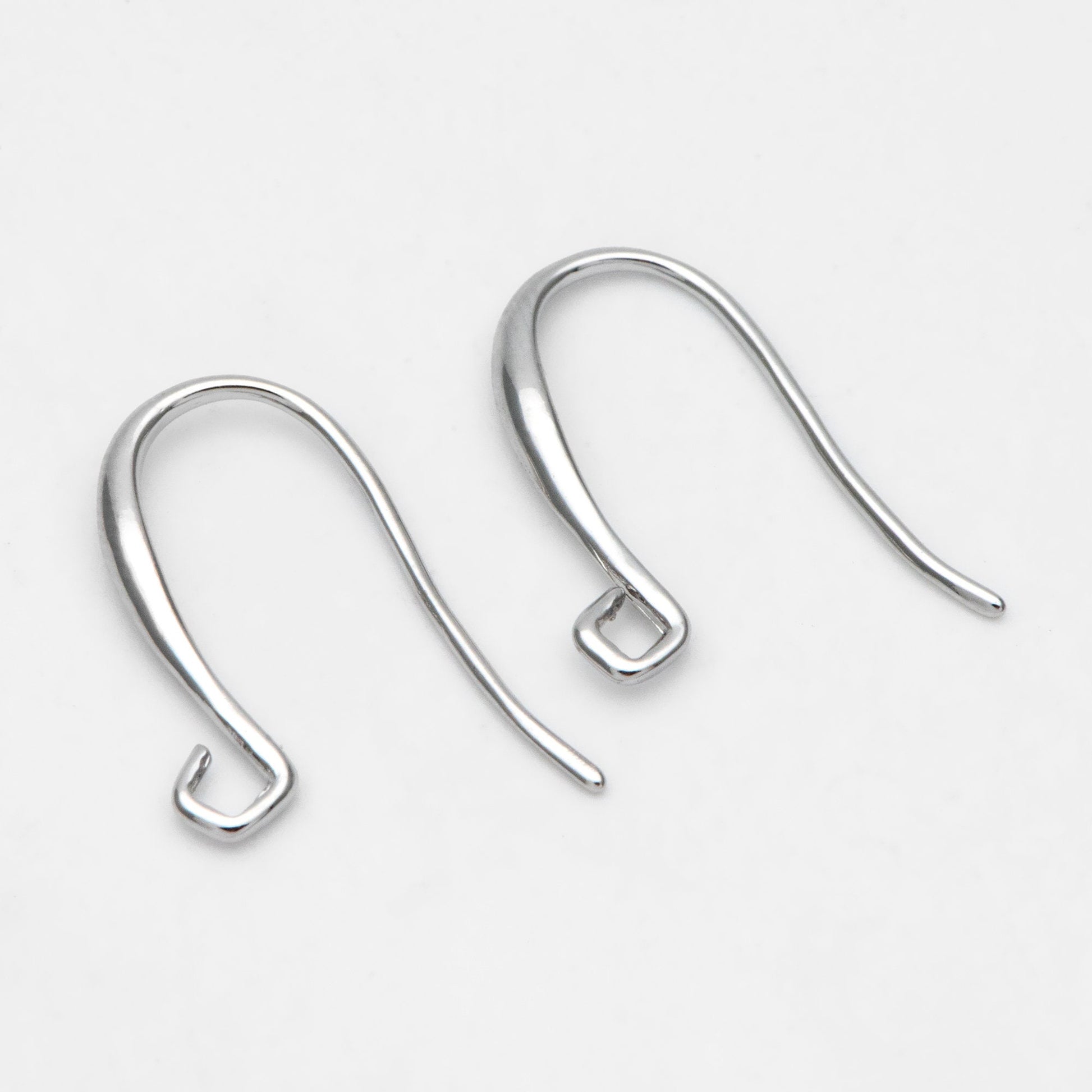 10pcs Gold/ Silver Ear Hooks, Ear Wires, French Hook Earrings, Simple Earrings, Earrings Findings (GB-3151)