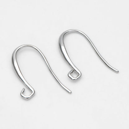 10pcs Gold/ Silver Ear Hooks, Ear Wires, French Hook Earrings, Simple Earrings, Earrings Findings (GB-3151)