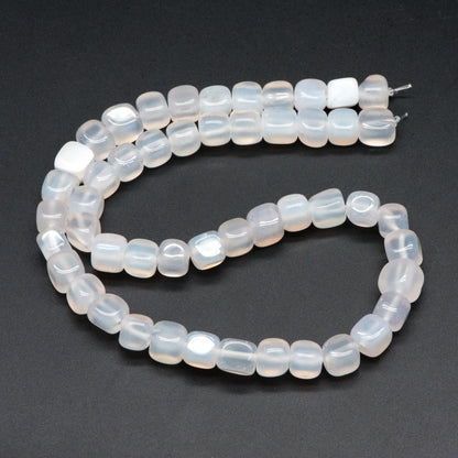 7mm Natural Cube Agate Beads, Cube Gemstone Beads, Full 14.5 inch strands (TR-040)