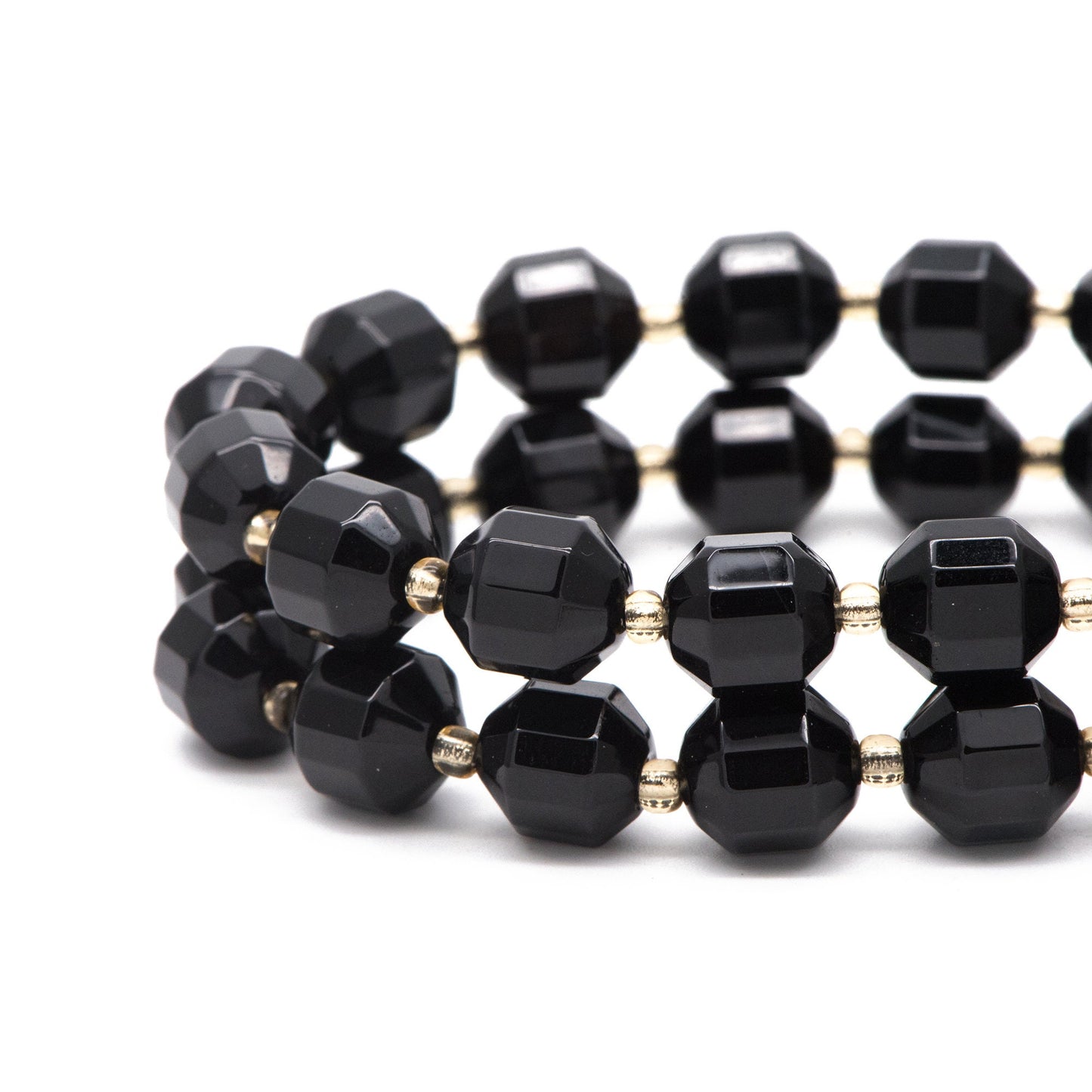 9x10mm Natural Agate Stone Faceted Beads, Agate Beads, Faceted Energy Prism Cut Gemstone Beads, Full 14 inch strands (TR-043)