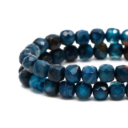 6mm Faceted Cube Quartz Beads, Gemstone Beads, Full 15 inch strands (TR-041)