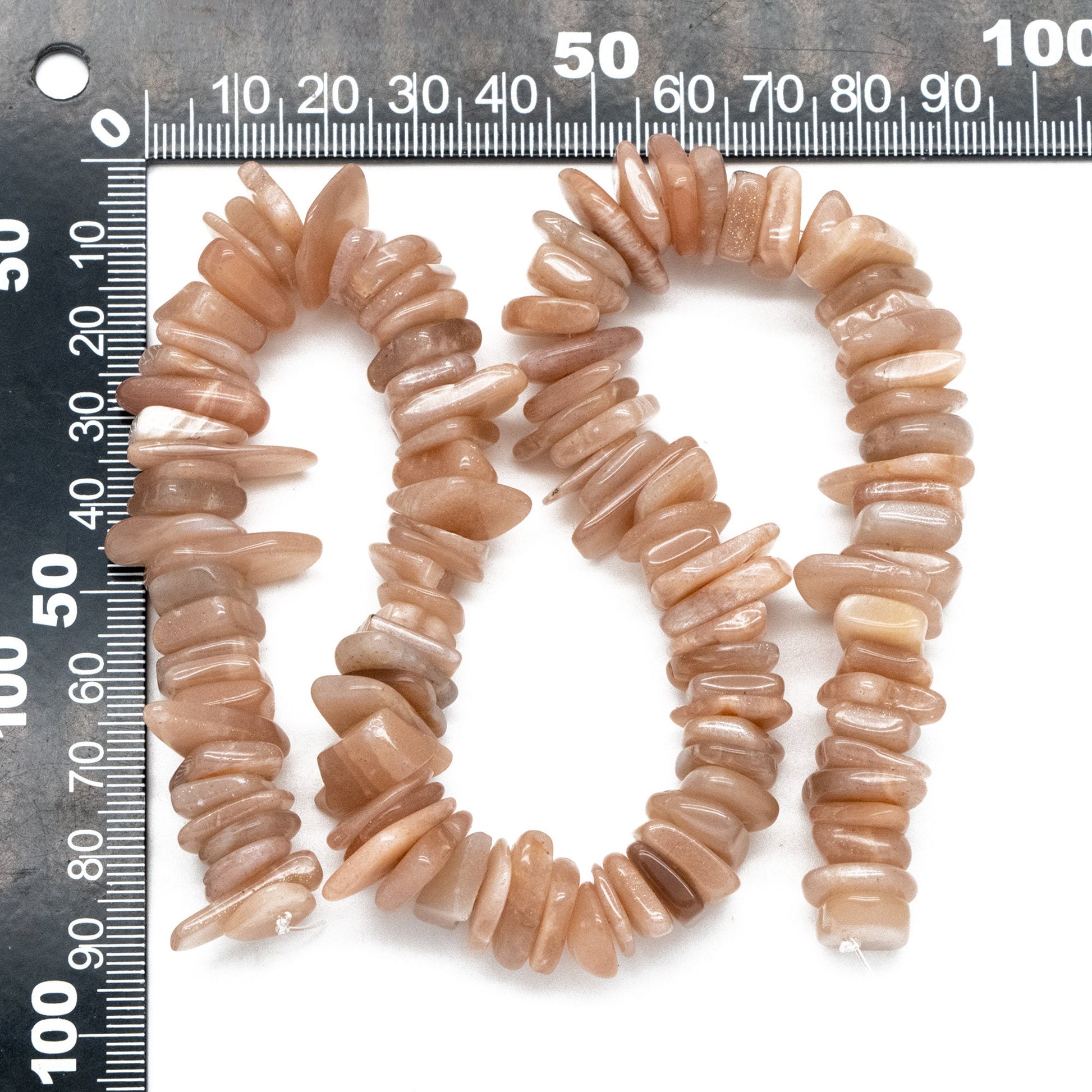 Natural Sunstone Pebble Nugget Beads, Smooth Oval Stone Beads 10-18mm, Wholesale Gemstone Beads (TR-056-2)/ Full strand