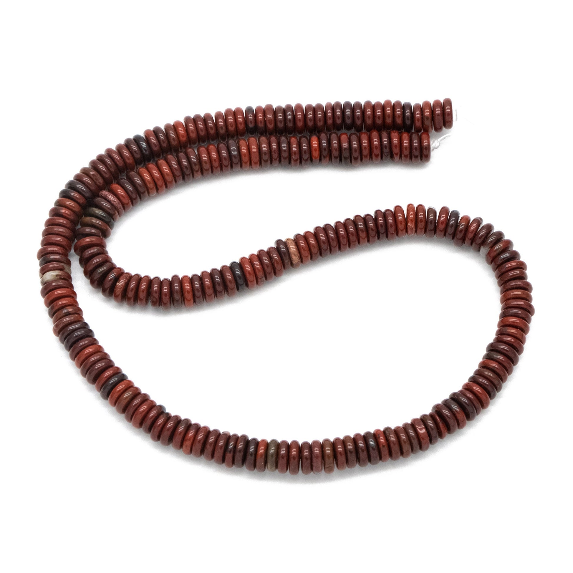 Natural heishi gemstone beads, 6x2mm, 15.5"Strd Beads, DIY Making Supplies (TR-070)