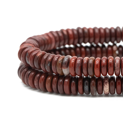 Natural heishi gemstone beads, 6x2mm, 15.5"Strd Beads, DIY Making Supplies (TR-070)