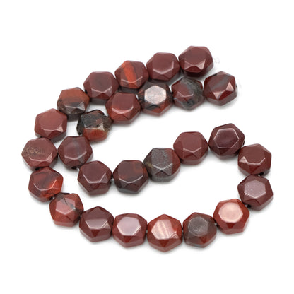 25pcs Hexagon Gemstone Beads, 9x8mm, Bracelet Beads, Beads Supply (TR-069)