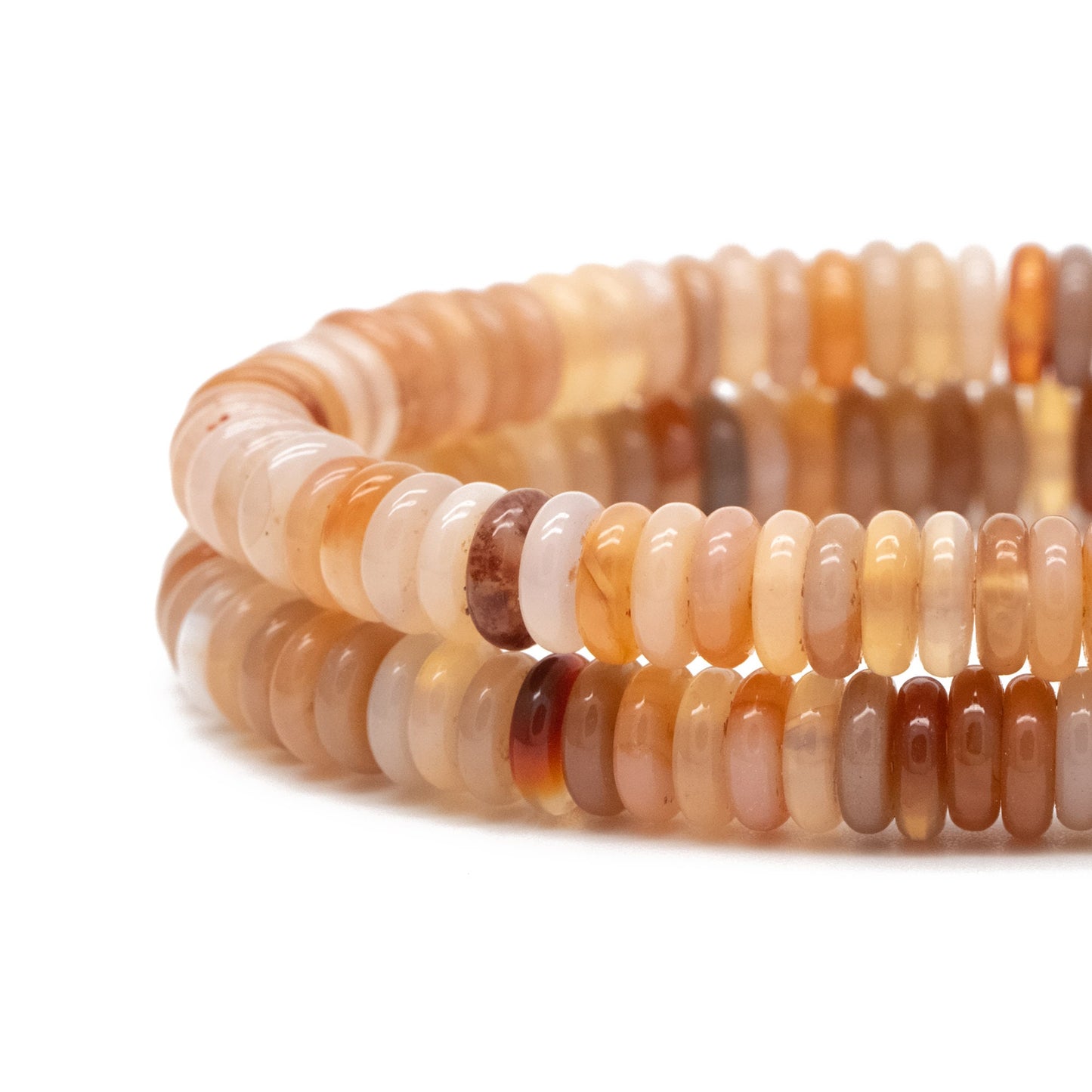 Natural heishi gemstone beads, 6x2mm, 15.5"Strd Beads, DIY Making Supplies (TR-070)