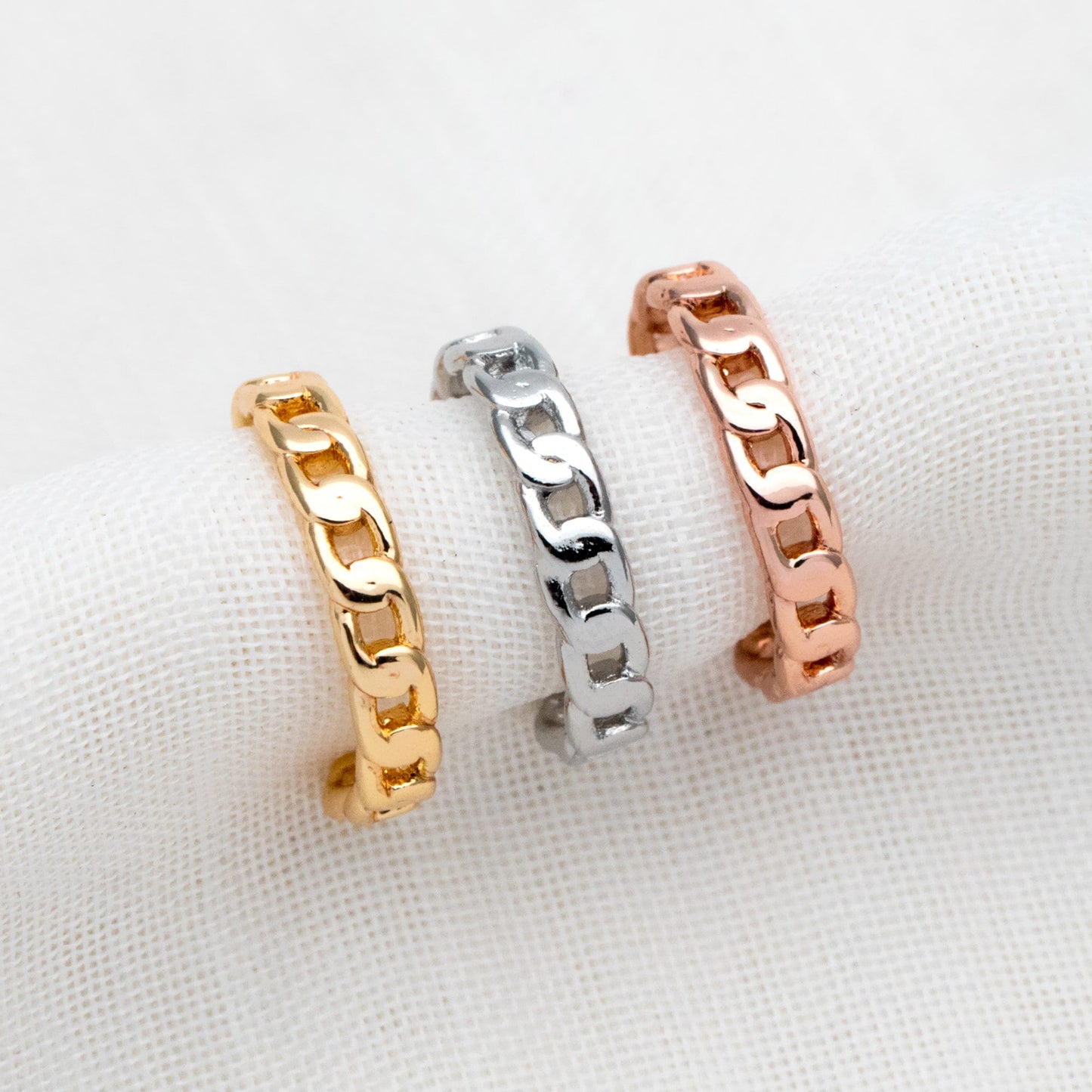 10pcs Gold/ Silver/ Rose Gold Ear Cuff, Cartilage Ear Cuff, Gold/ Rhodium Plated Ear Cuff, Chain Ear Cuff, Cartilage Earrings (GB-2119)