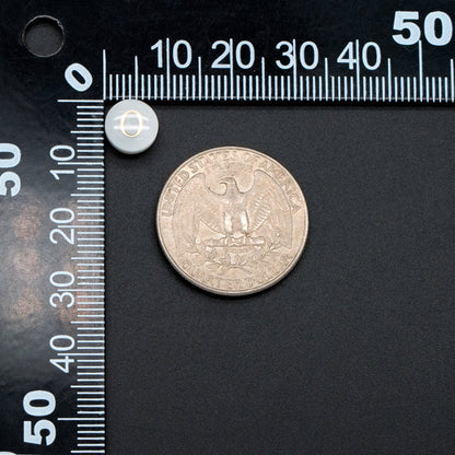 8mm Shell Alphabet Beads, English Letter Beads, Round Coin Letter Charms, Personalized Initial Charms, You Choose Letter (V1404)