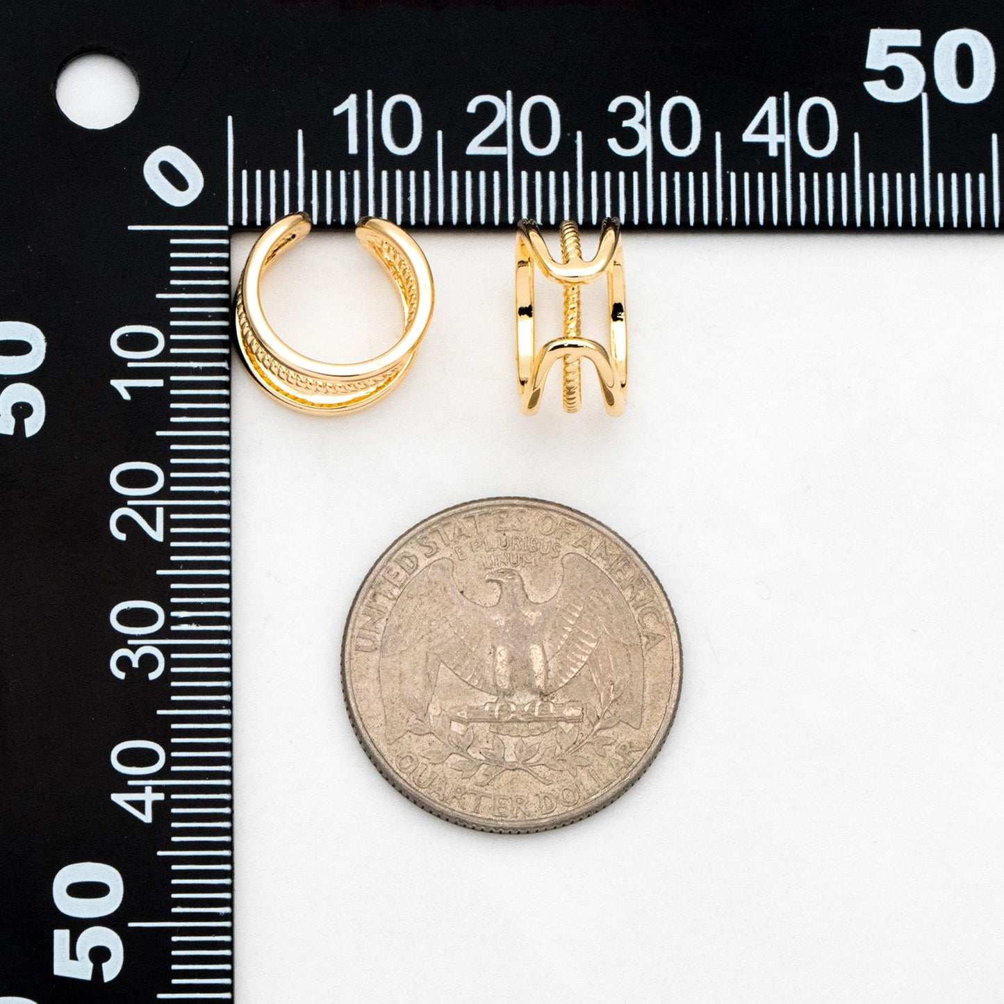 10pcs Gold/ Silver/ Rose Gold Ear Cuff, Cartilage Ear Cuff, Gold Plated Ear Cuff, Cartilage Earrings (GB-2121-B)