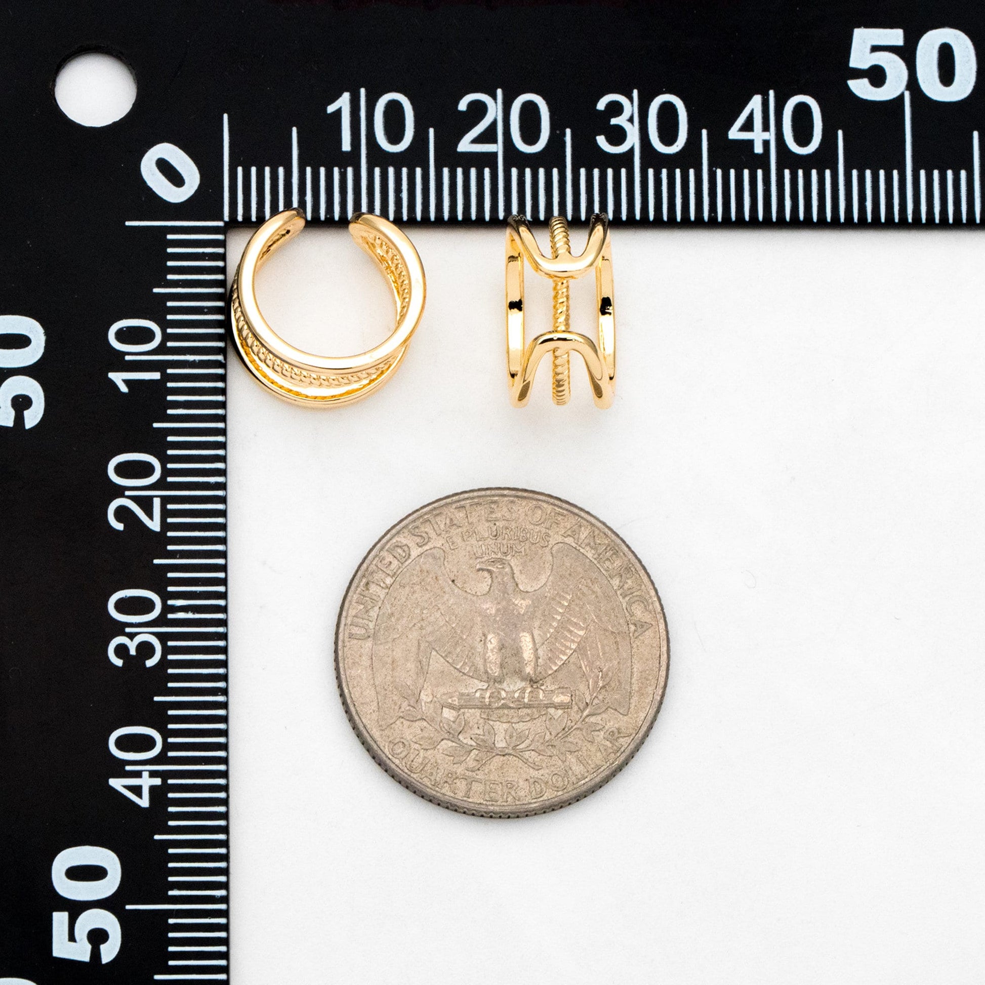 10pcs Gold/ Silver/ Rose Gold Ear Cuff, Cartilage Ear Cuff, Gold Plated Ear Cuff, Cartilage Earrings (GB-2121-B)