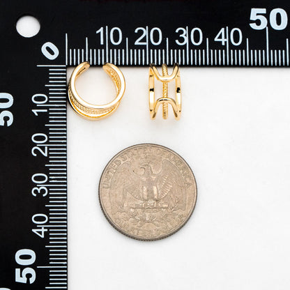 10pcs Gold/ Silver/ Rose Gold Ear Cuff, Cartilage Ear Cuff, Gold Plated Ear Cuff, Cartilage Earrings (GB-2789)
