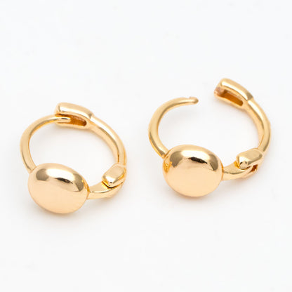 4pcs Gold Tiny Hoop Earrings, 10mm, Minimalist Earring, Small Gold Hoops Earring (GB-3467-F)