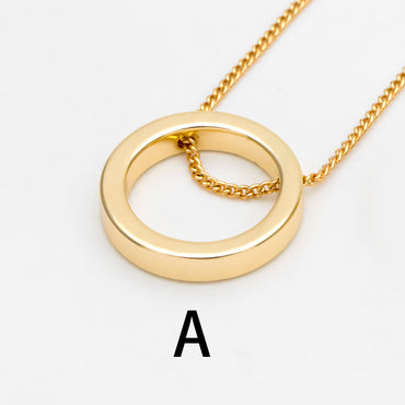 10pcs Gold Ring Charms 16mm, Polished Gold plated Brass Round Circle Pendants, Two Holes (GB-387)