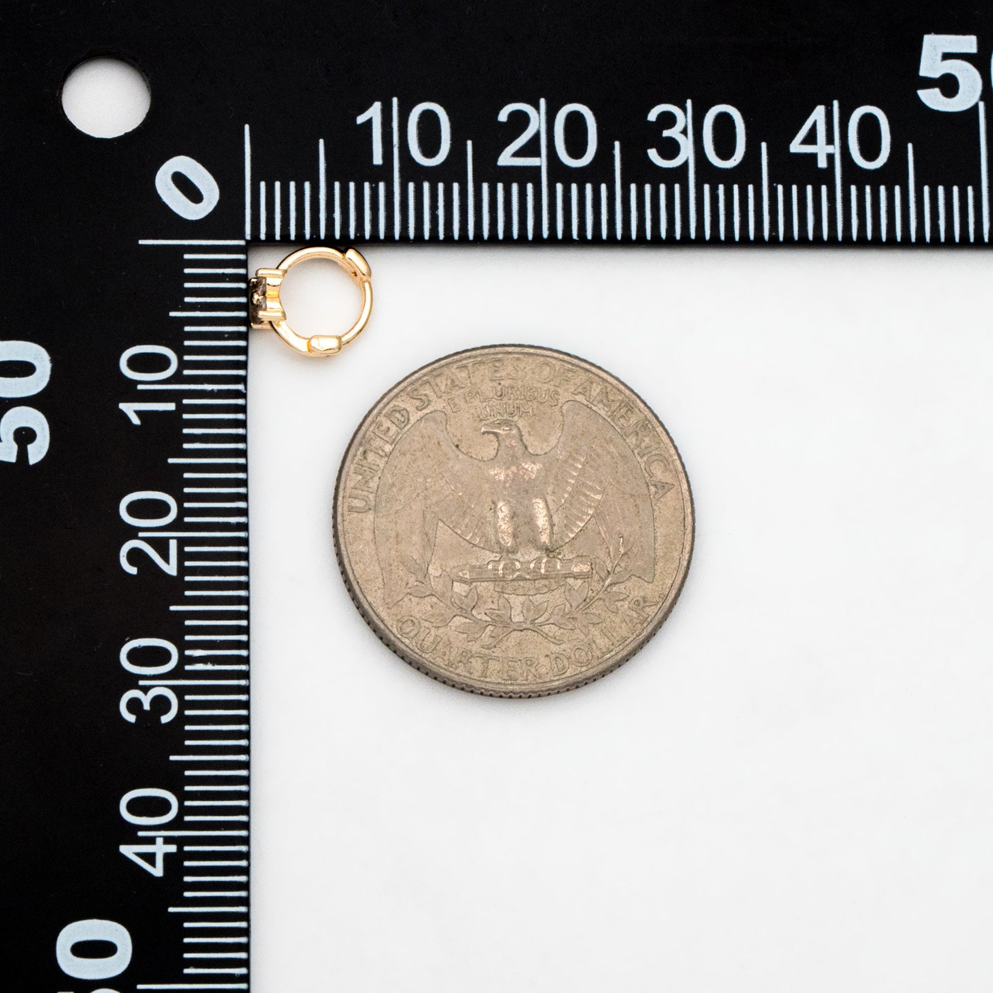 4pcs CZ Pave Tiny Flower Hoop Earrings 8mm, Dainty Huggie Earrings, Minimalist Earring, Small Gold Hoops Earring (GB-3474-G)