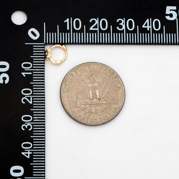 4pcs CZ Pave Tiny Flower Hoop Earrings 8mm, Dainty Huggie Earrings, Minimalist Earring, Small Gold Hoops Earring (GB-3474-G)