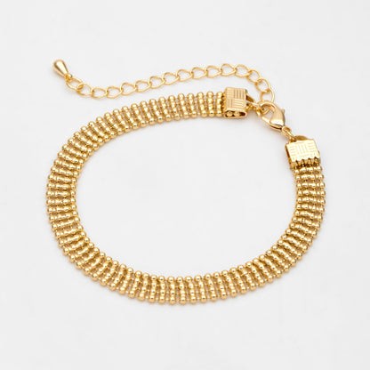 Gold/ Silver Multi Strand Ball Chains 6.2mm, Finished Bracelet/ Anklet/ Necklace with Extender Chain, Ready to Wear (#LK-233)