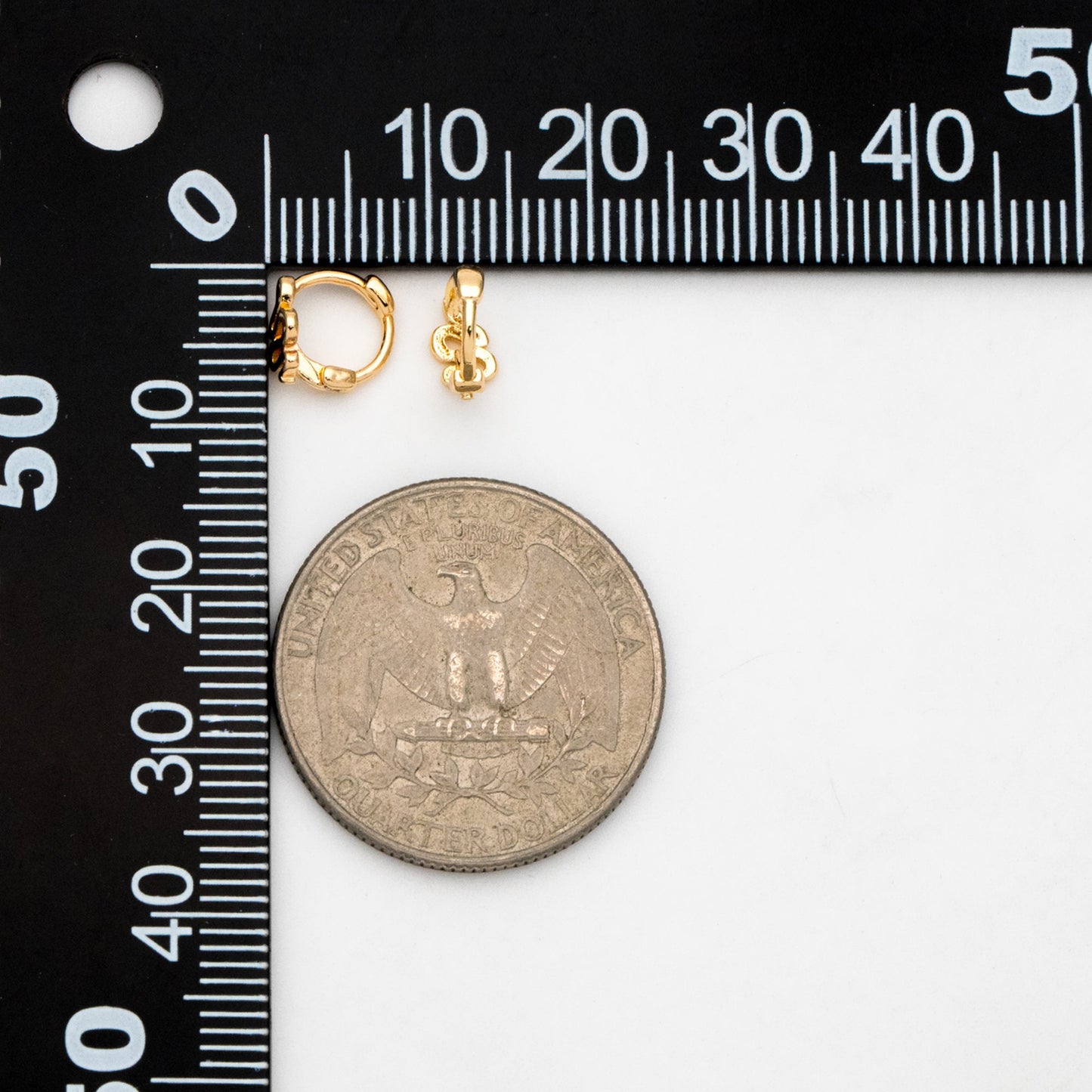 4pcs Gold Tiny Snake Hoop Earrings, 8mm hoop, Tragus Hoop, Rook Hoop, Helix Hoop, Cartilage Hoop, Cartilage Clicker Hoop (GB-3474-H)