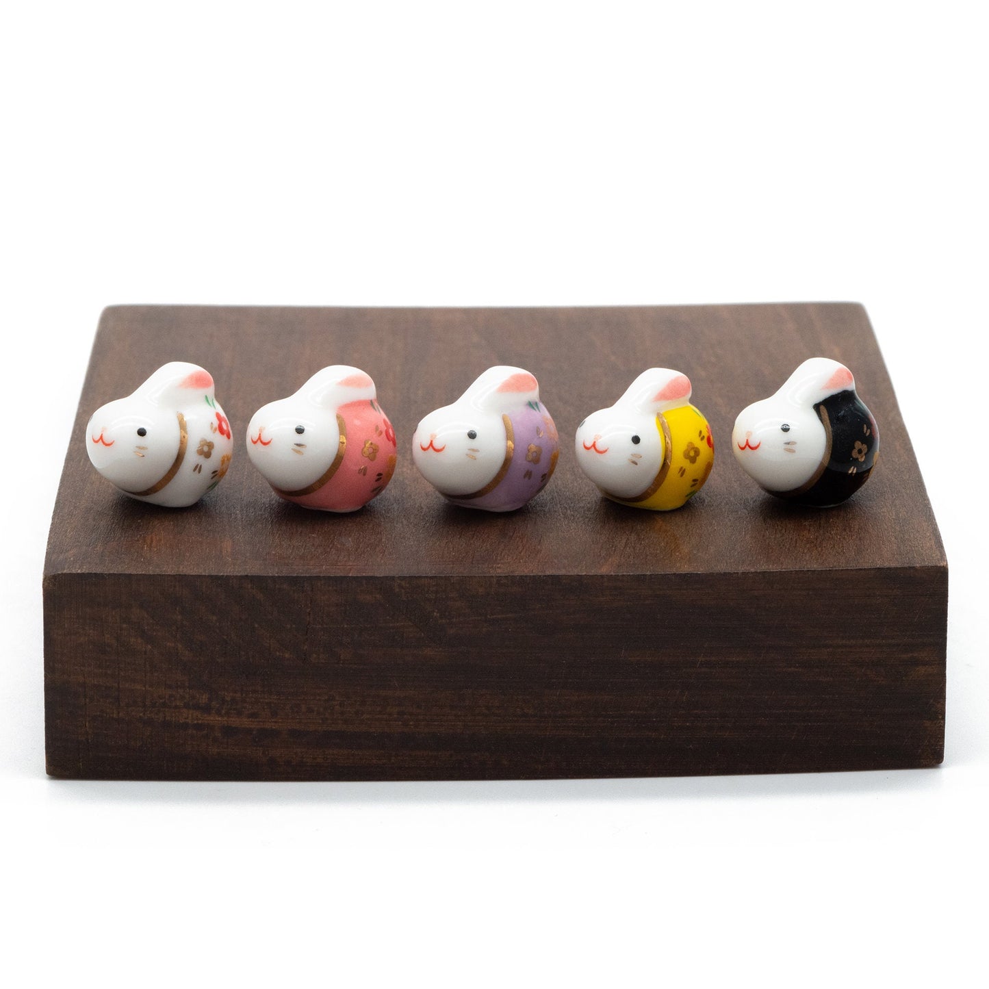 10pcs Kawaii Porcelain Bunny Beads, Ceramic Lovely Rabbit beads, Top Drilled Animal Beads -(TC-172)